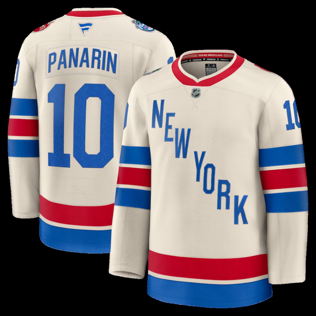 Artemi Panarin New York Rangers Fanatics 2026 NHL Winter Classic Premium Jersey - Beige