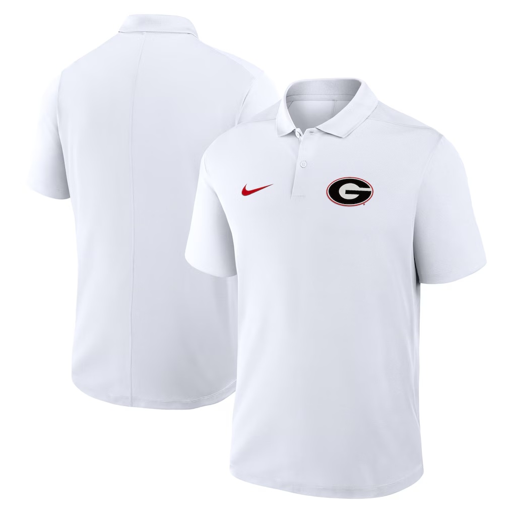 Georgia Bulldogs Nike Primetime Victory Primary Logo Performance Polo - White