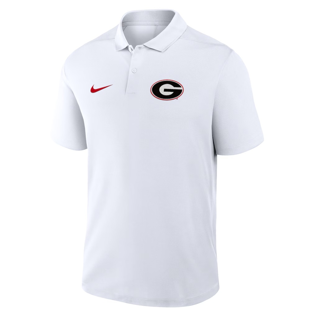 Georgia Bulldogs Nike Primetime Victory Primary Logo Performance Polo - White