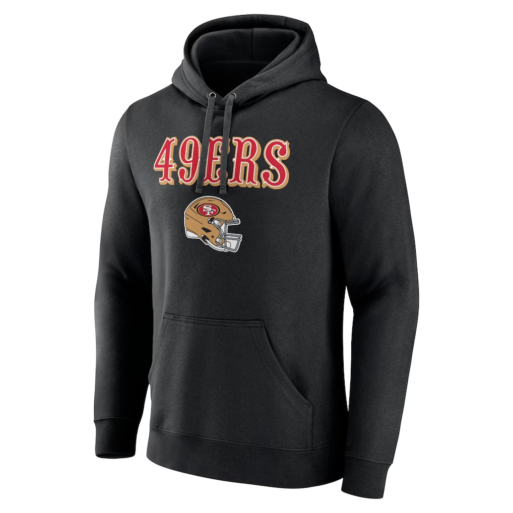 George Kittle San Francisco 49ers Wordmark Player Name & Number Pullover Hoodie - Black
