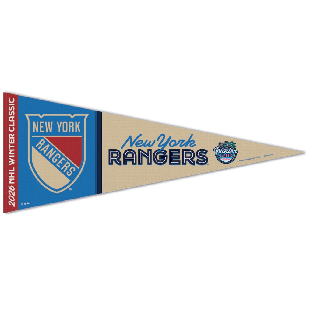 New York Rangers WinCraft 2026 Winter Classic 12" x 30" Premium Pennant