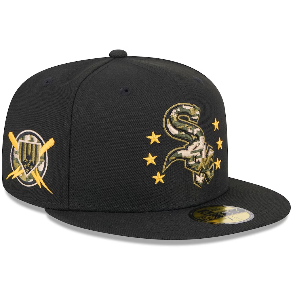 Chicago White Sox New Era 2024 Armed Forces Day On-Field 59FIFTY Fitted Hat - Black