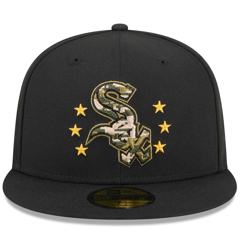 Chicago White Sox New Era 2024 Armed Forces Day On-Field 59FIFTY Fitted Hat - Black