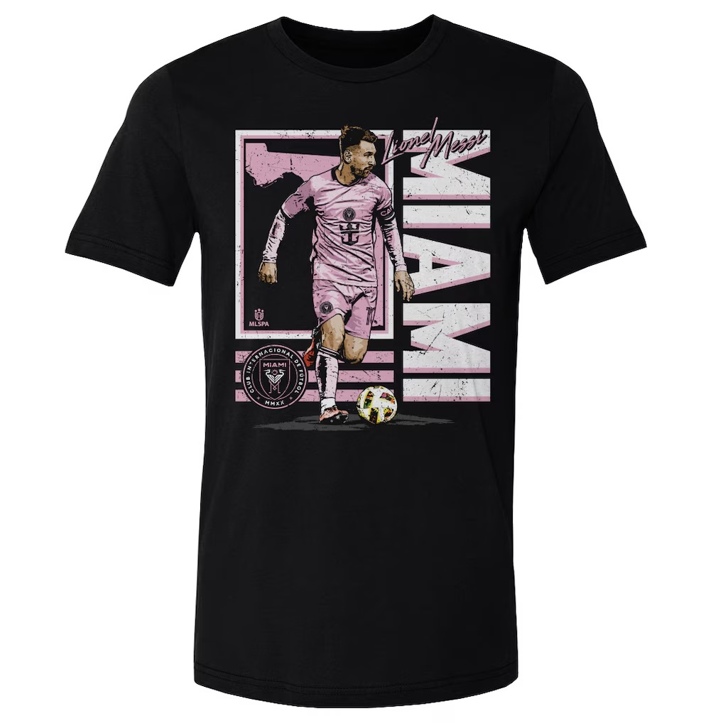 Lionel Messi Inter Miami CF 500 Level State T-Shirt - Black