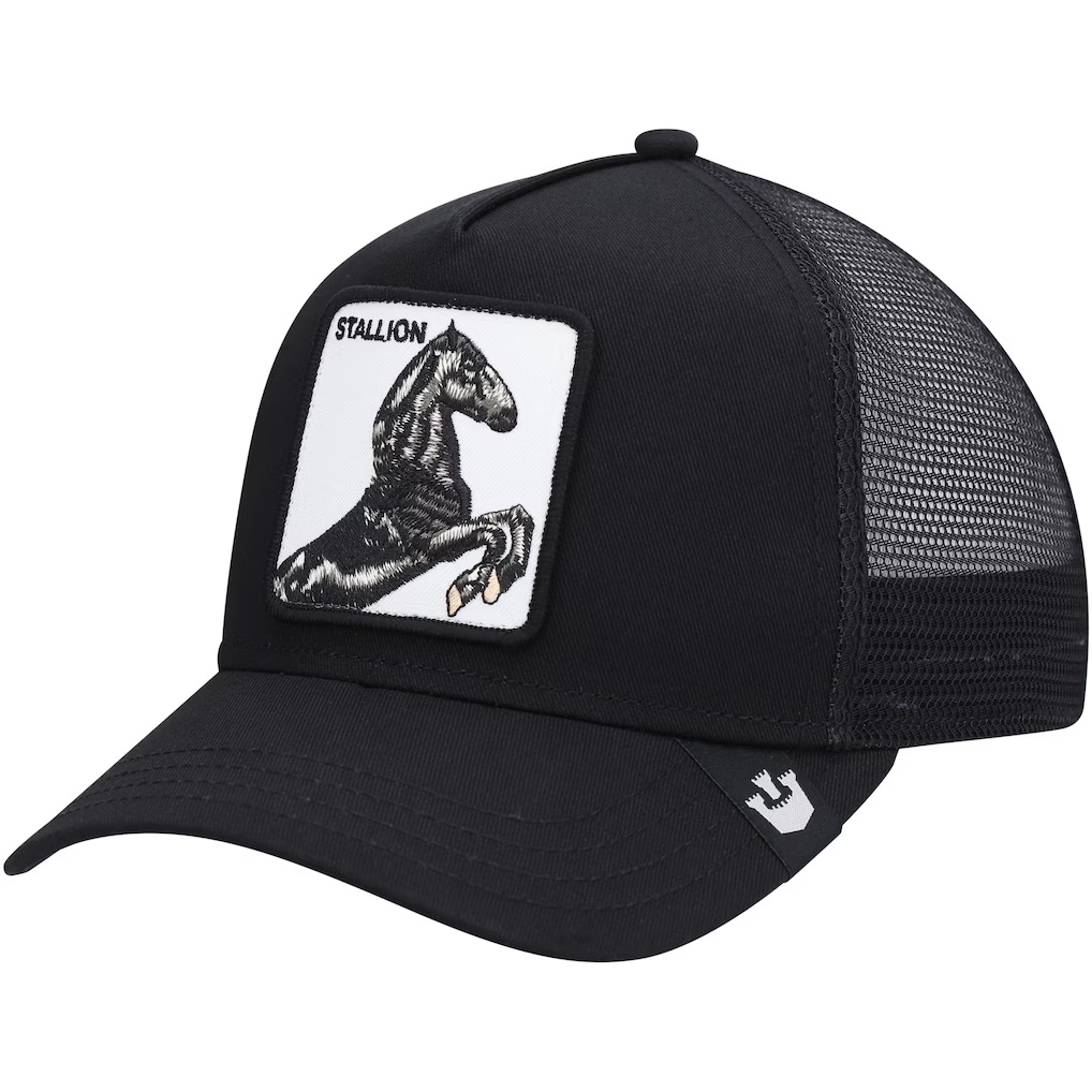 6300-Goorin-Bros-Stallion-II-Trucker-Snapback-Hat-Black-1.jpg Goorin Bros Stallion II Trucker Snapback Hat - Black