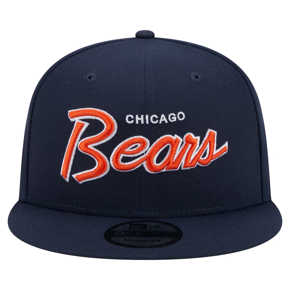 Chicago Bears New Era Main Script 9FIFTY Snapback Hat - Navy