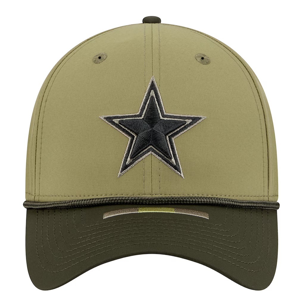 Dallas Cowboys New Era 2025 Salute to Service 39THIRTY Flex Hat - Green