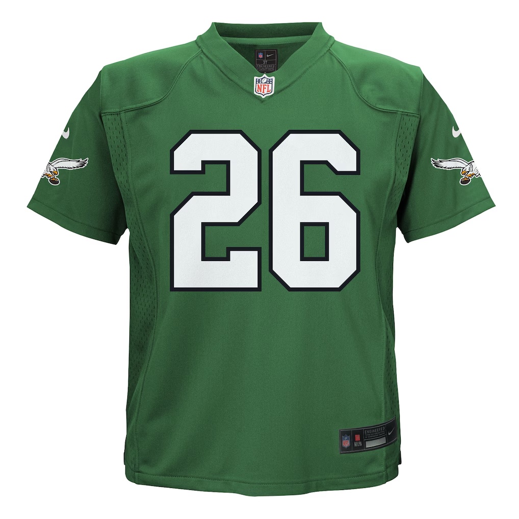 Saquon Barkley Philadelphia Eagles Nike Preschool Alternate Player Game Jersey - Kelly Green