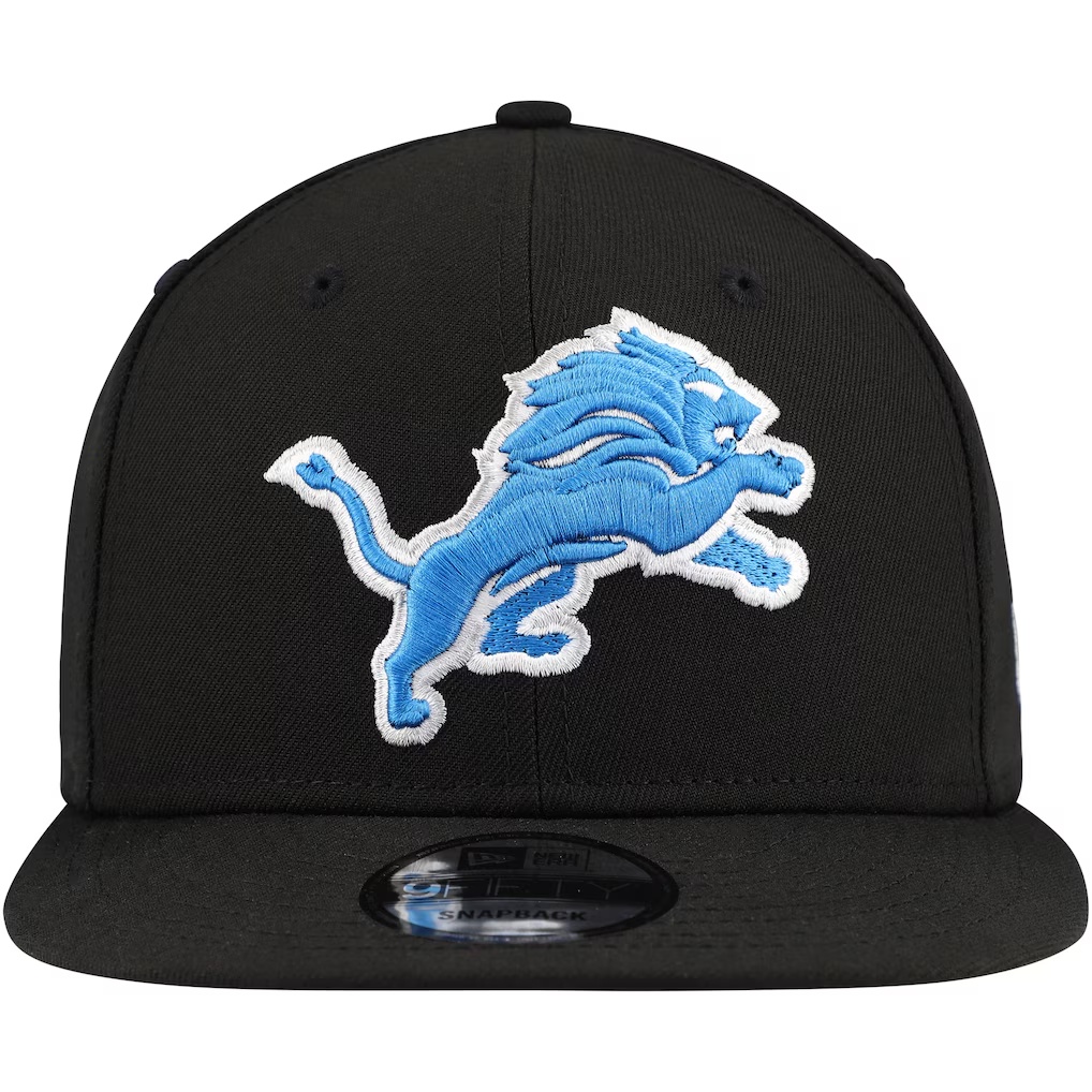 Detroit Lions New Era Basic 9FIFTY Snapback Hat - Black