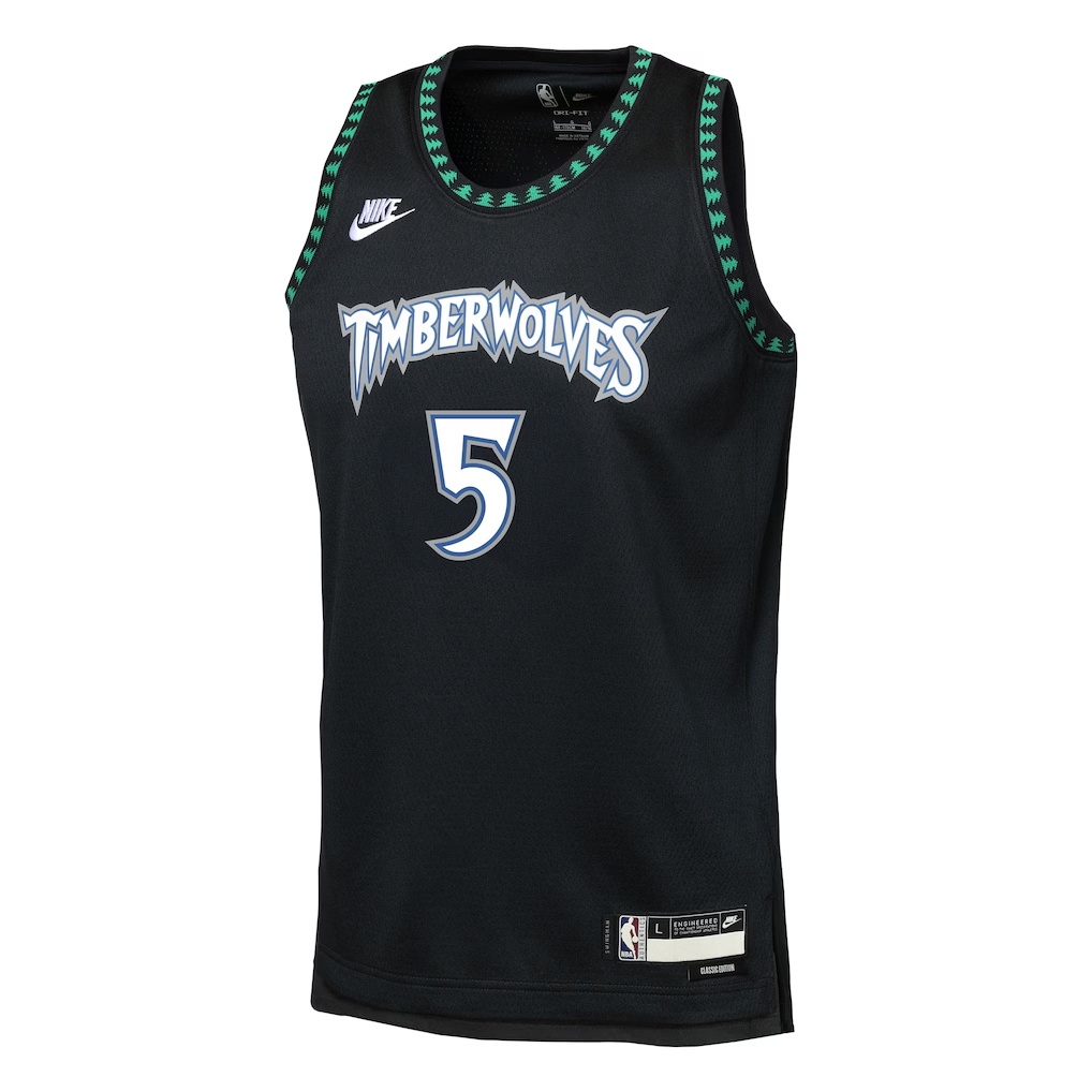 Anthony Edwards Minnesota Timberwolves Nike Youth Swingman Jersey - Classic Edition - Black