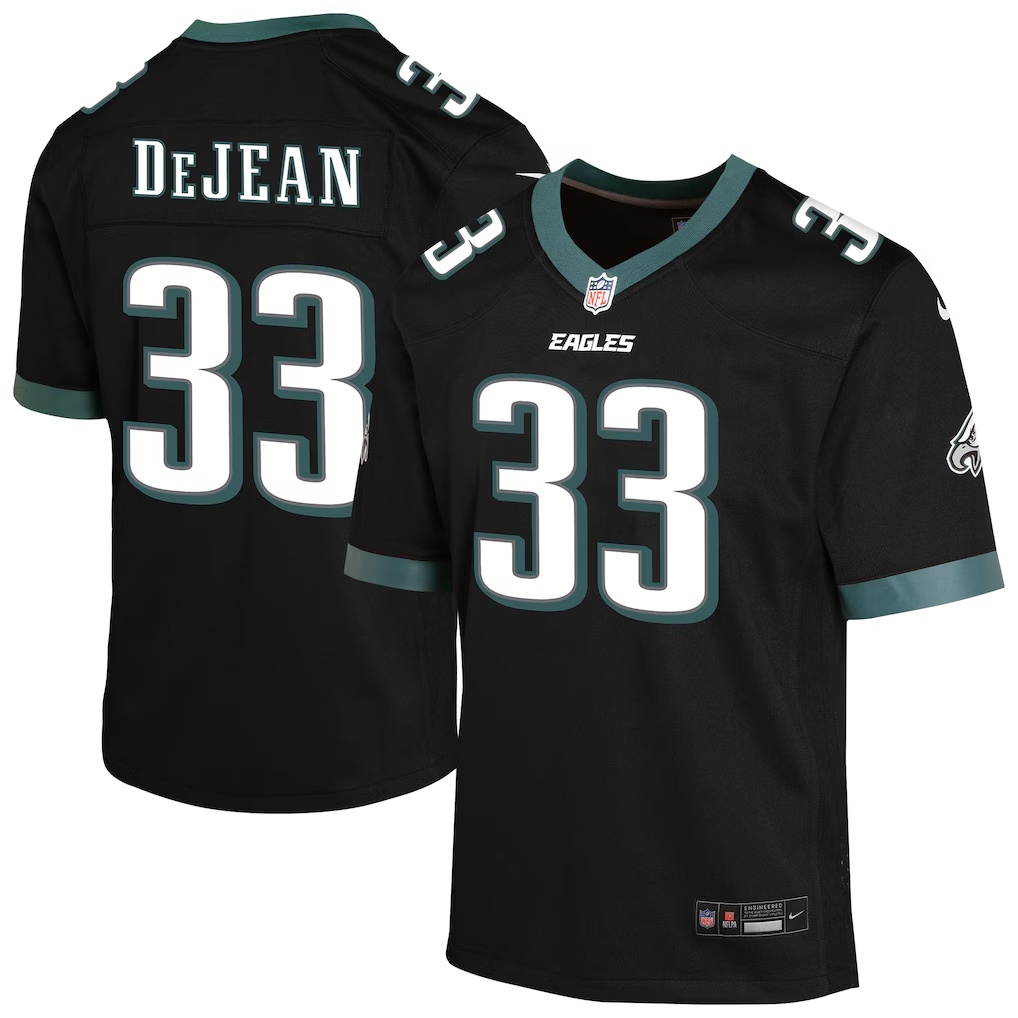 Cooper DeJean Philadelphia Eagles Nike Youth Alternate Game Jersey - Black