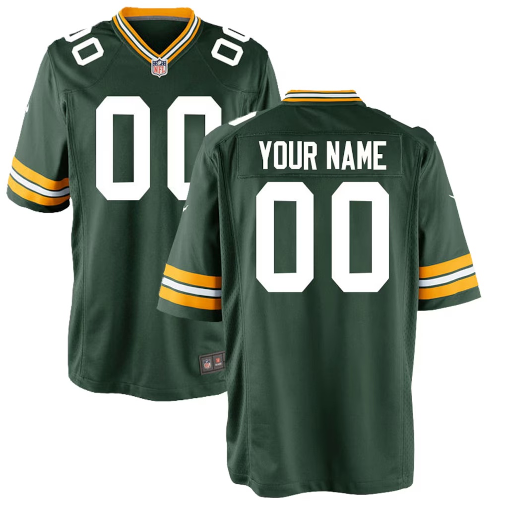 826-Green-Bay-Packers-Nike-Youth-Custom-Game-Jersey-Green-1.jpg Green Bay Packers Nike Youth Custom Game Jersey - Green