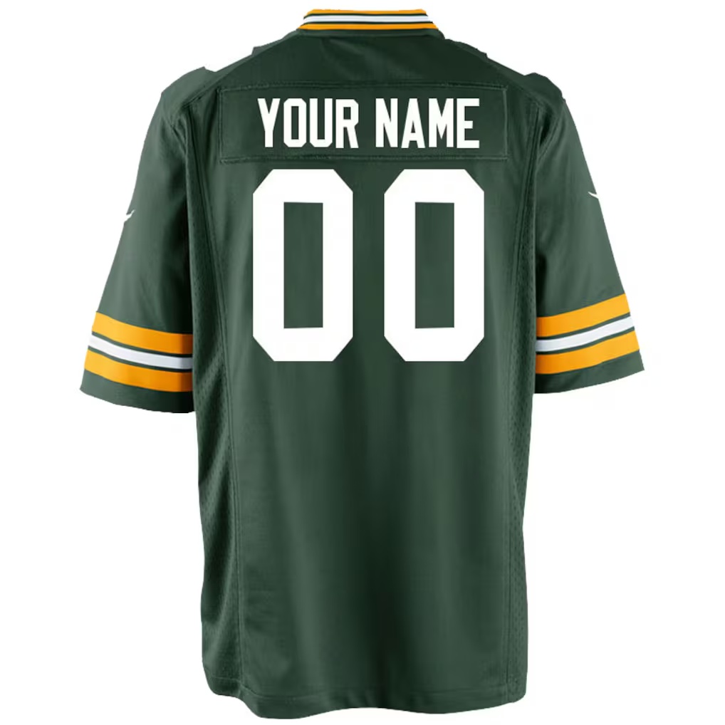 826-Green-Bay-Packers-Nike-Youth-Custom-Game-Jersey-Green-3.jpg Green Bay Packers Nike Youth Custom Game Jersey - Green