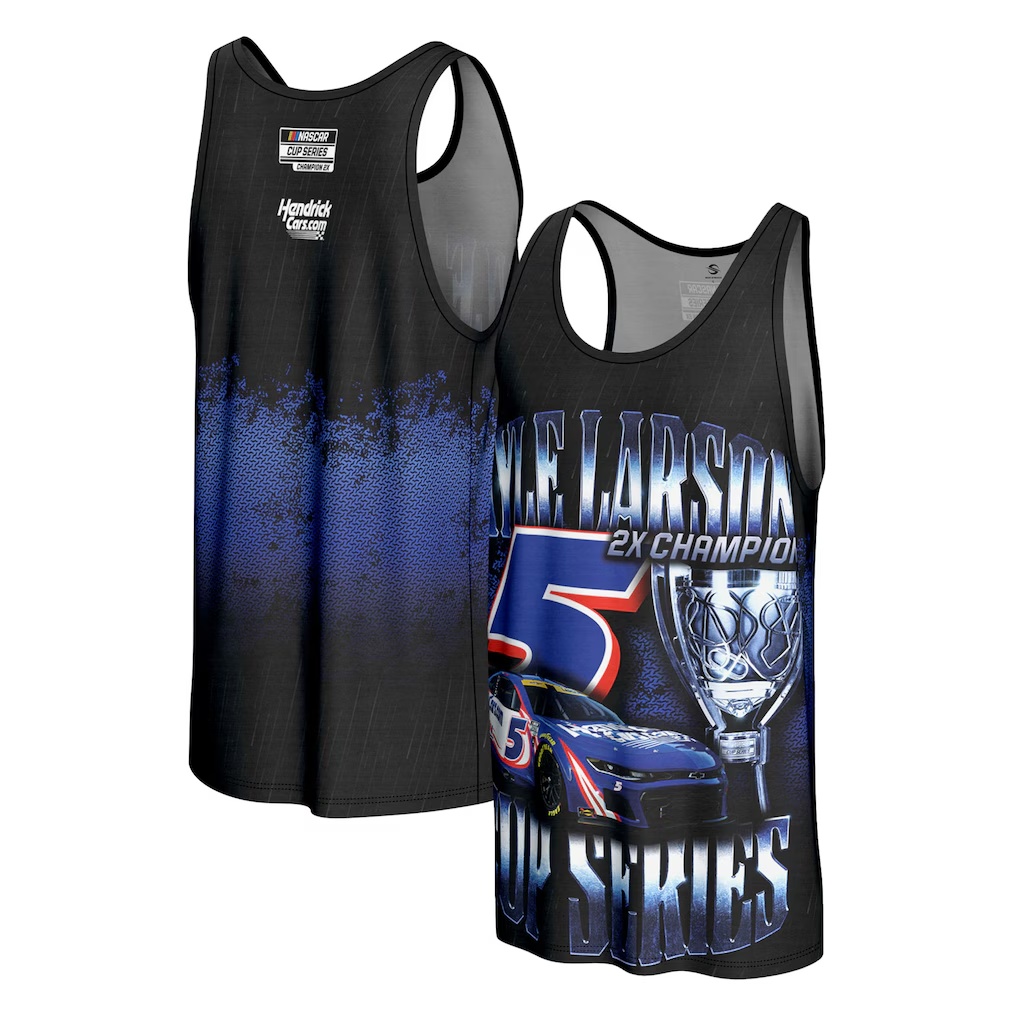 Kyle Larson ProSphere Two-Time NASCAR Cup Series Champion Tank Top - Black
