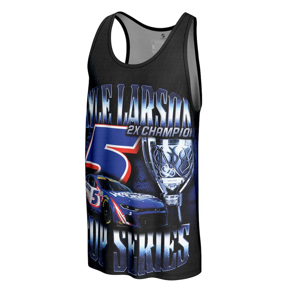 Kyle Larson ProSphere Two-Time NASCAR Cup Series Champion Tank Top - Black