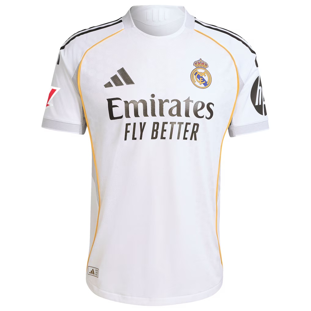 Real Madrid adidas 2025/26 Home Authentic Custom Jersey - White