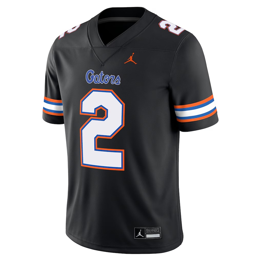 DJ Lagway Florida Gators Jordan Brand Alternate NIL Football Game Jersey - Black