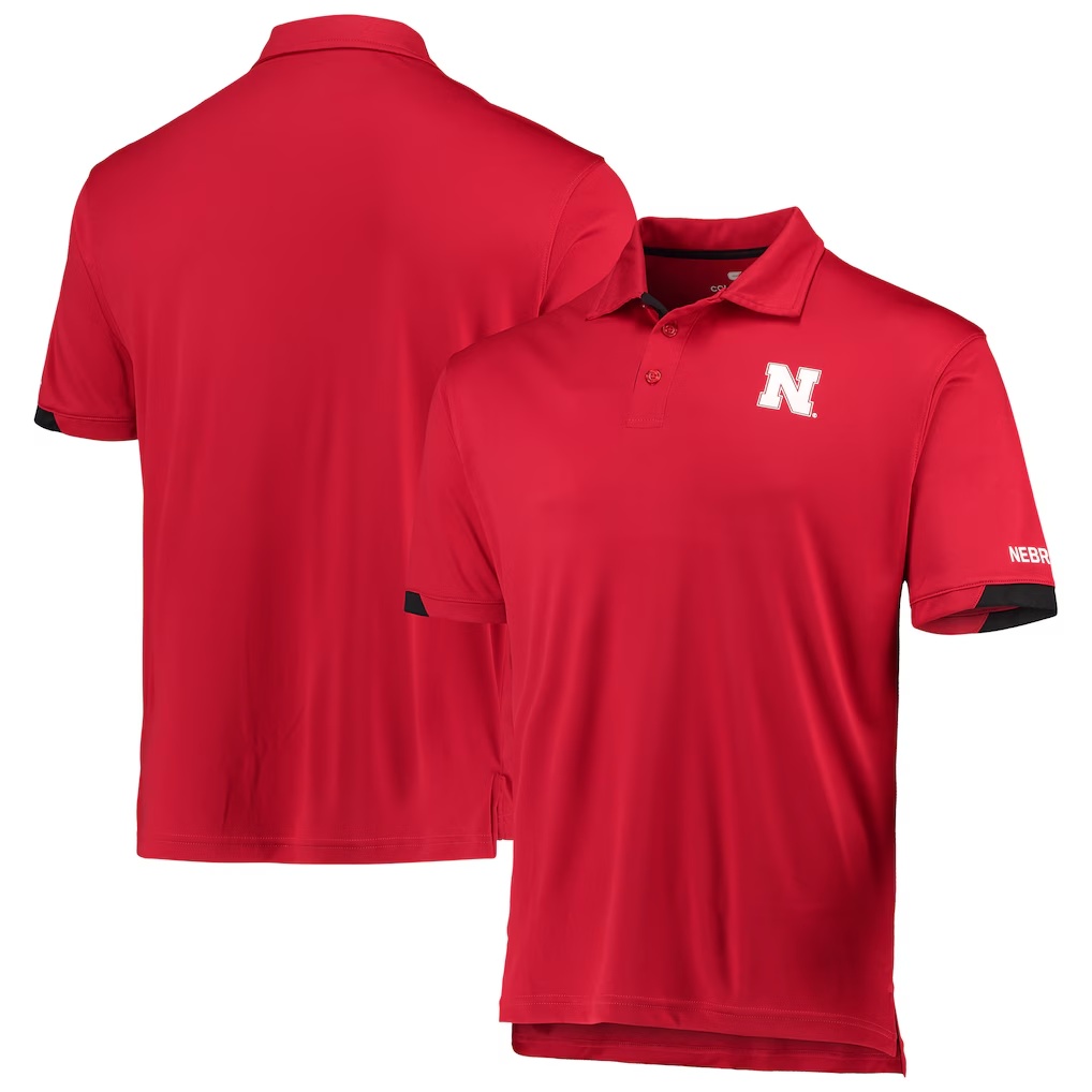 Nebraska Huskers Colosseum Santry Lightweight Polo - Scarlet